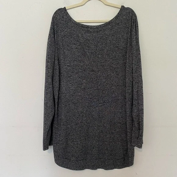 😍3/$20  Ricki’s Plus Sz XXL Scoop Neck Salt & Pepper Knit Long Sleeve Sweater - Picture 3 of 7